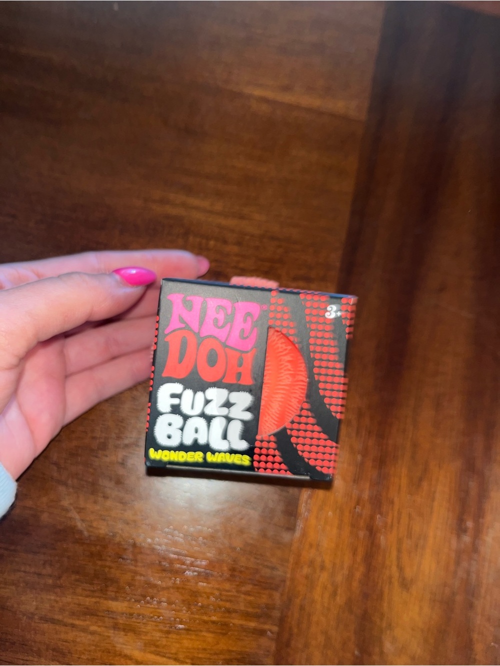 Fuzz Ball Wonder Waves - Pink Stress Relief Toy Needoh